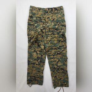 Tru Spec Military Cargo Pants Mens Sz 31 X 29 Camo Poly Cotton Blend Adjustable